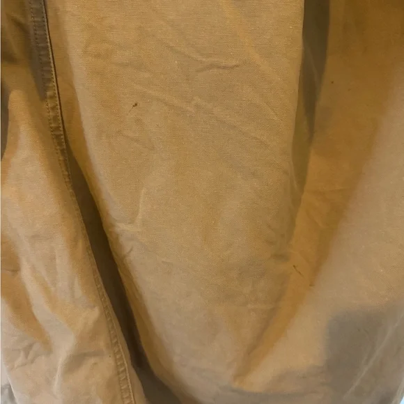 LL Bean Vintage Beige Barn Jacket Men's XXL Lined Fleece Chore Field Coat - Picture 10 of 10